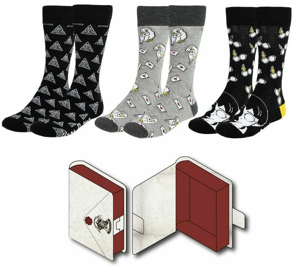 CERDÁ Harry Potter pack 3 adult socks