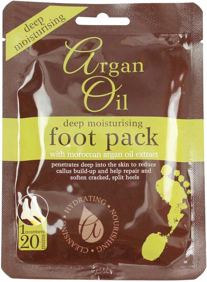 Xpel Argan Oil Deep Moisturizing Foot Pack Kaukė pėdoms moterims, 1 vnt