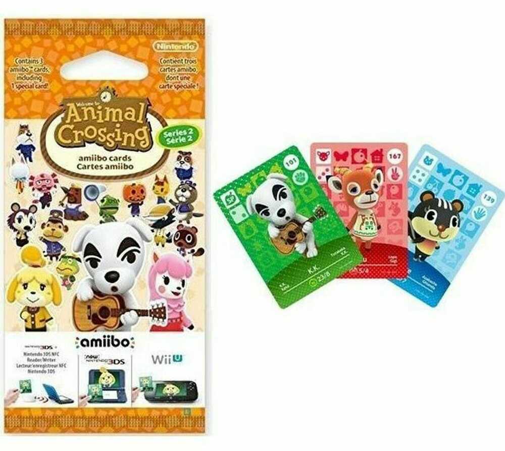 Nintendo Animal Crossing amiibo Kortelės Serija 2 (3vnt)