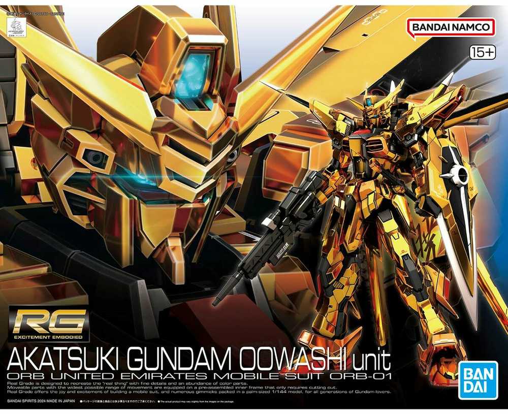 Bandai RG 1/144 AKATSUKI GUNDAM OOWASHI vienetas
