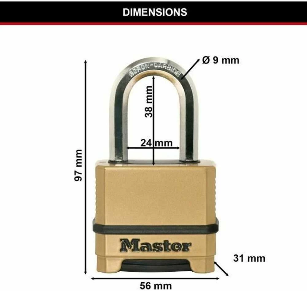 Master Lock Spynelė MasterLock M175EURDLF; 50 mm