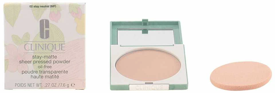„Clinique Stay-Matte Sheer“ presuota pudra #04 „Stay Honey“ (M), 7,6 g