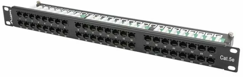 LANBERG PPU5-1048-B Patch Panel 48 port 1U cat. 5e juodas