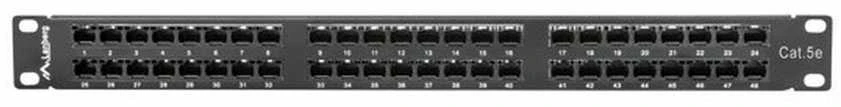 LANBERG PPU5-1048-B Patch Panel 48 port 1U cat. 5e juodas