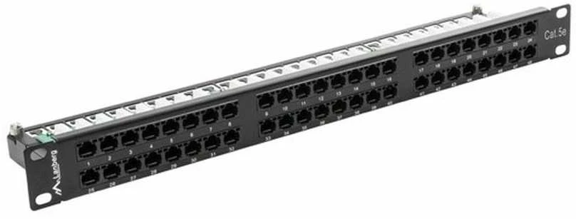 LANBERG PPU5-1048-B Patch Panel 48 port 1U cat. 5e juodas