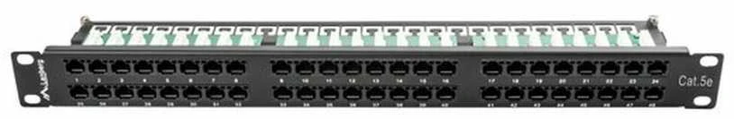 LANBERG PPU5-1048-B Patch Panel 48 port 1U cat. 5e juodas