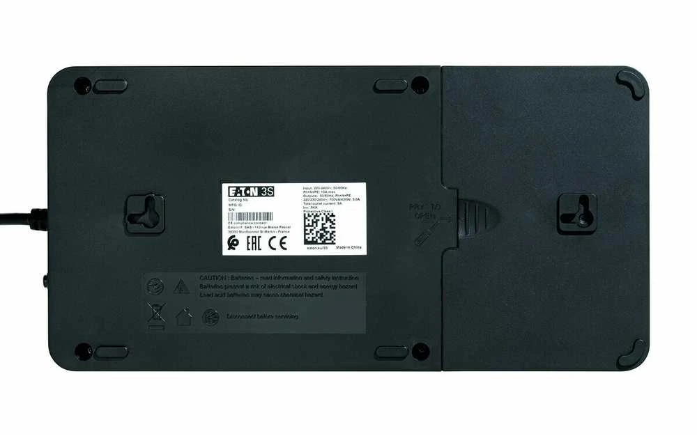 Eaton 3S450F nepertraukiamo maitinimo resursai (UPS) Budėjimo režimas (neprisijungus) 450 VA 270 W 6 AC išvestis(ys / čių)