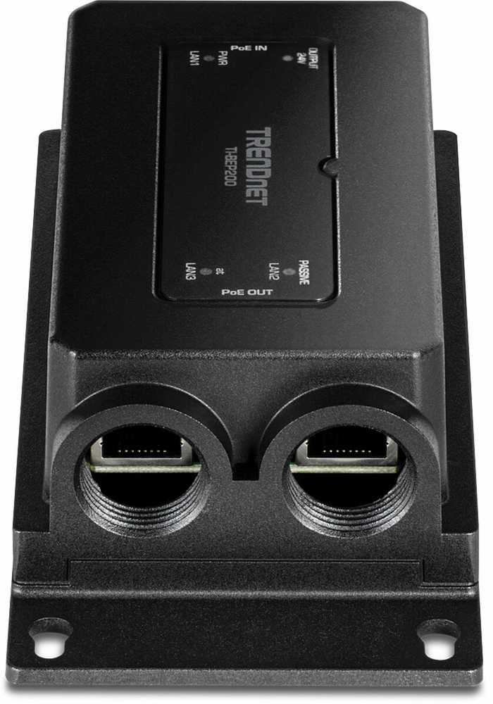 Šakotuvas Perjungti TRENDnet TRENDnet 2-Port Gbit. Pramoninis aktyvus/pasyvus PoE+ Išor.