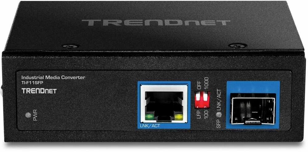 Carruzzo Trendnet TI-F11SFP tinklo medijos keitiklis 1000 Mbit/ai Juoda