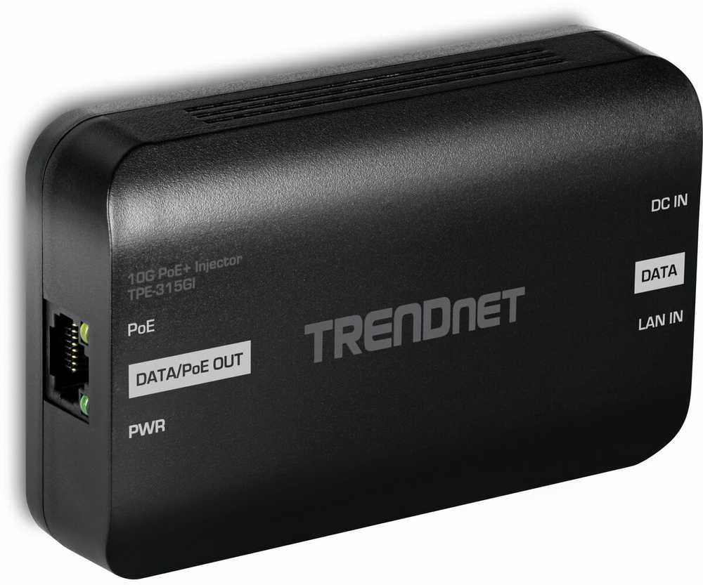 Šakotuvas Maitinimo šaltinis serwerowy TRENDnet TRENDnet TPE-315GI – maitinimo šaltinis PoE+ 10G
