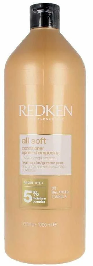 Redken All Soft Maitinamasis kondicionierius sausiems ir lūžinėjantiems plaukams, 1000 ml