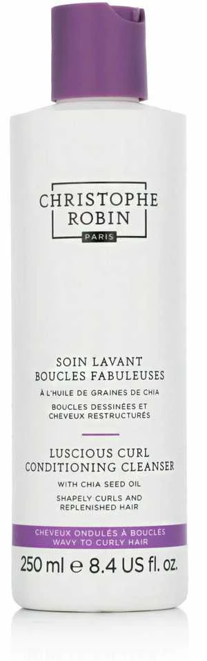 Christophe Robin, „Luscious Curl“ su chia sėklų aliejumi, plaukų šampūnas, garbanas formuojantis, 250 ml