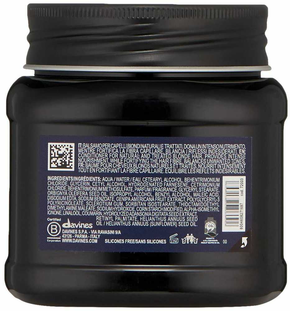 Davines Heart Of Glass Rich Conditioner šviesius plaukus maitinantis kondicionierius, 250 ml