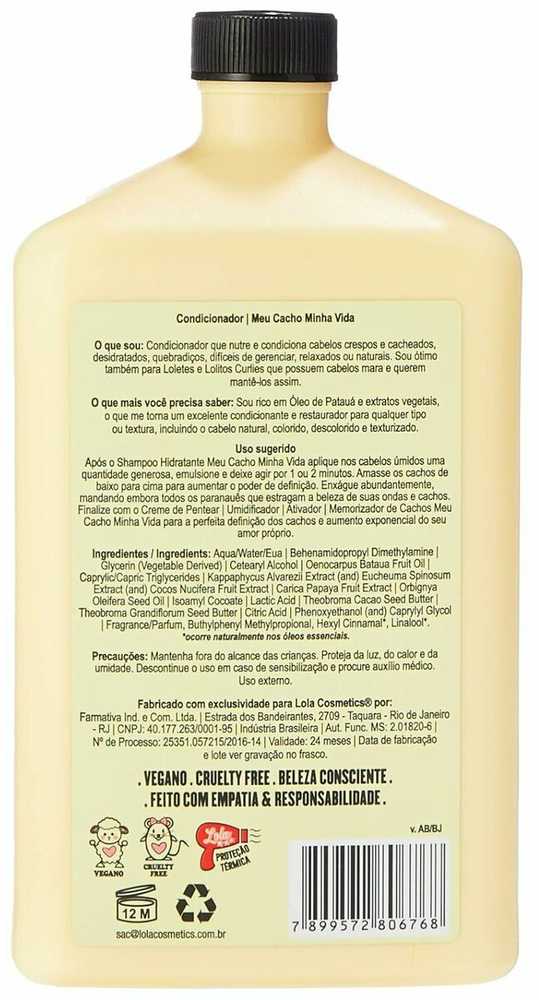 Lola Cosmetics Meu Cacho Mihna Vida kondicionierius plaukams, 500 ml
