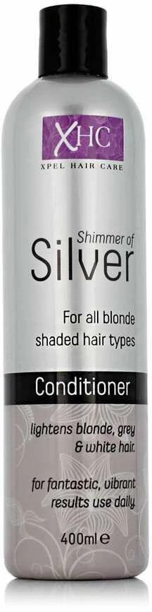 Xpel Shimmer Of Sidabrinis Conditioner geltonus tonus neutralizuojantis kondicionierius žiliems ir šviesintiems plaukams, 400 ml
