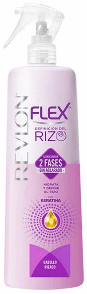 Revlon Flex 2 etapų nenuplaunamas kondicionierius su keratinu garbanotiems plaukams purškiamas 400ml