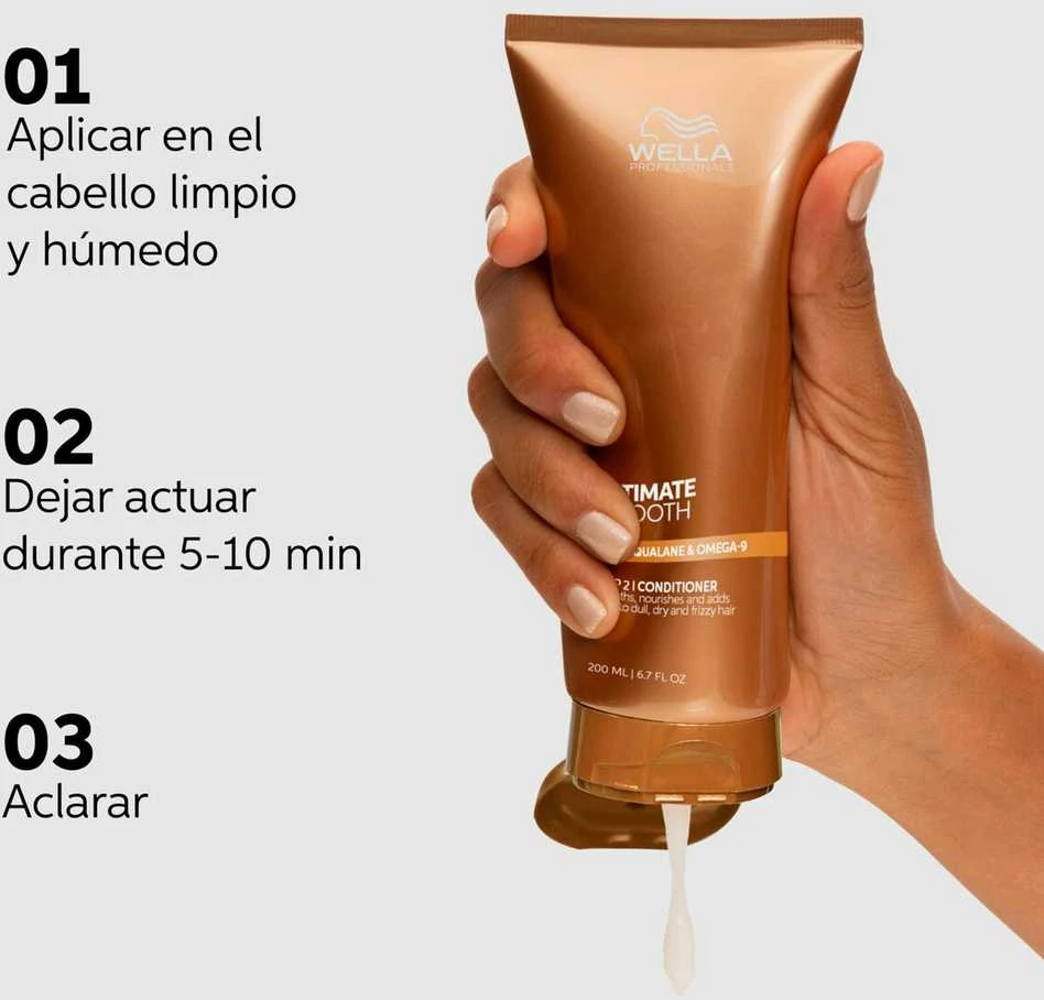 Wella Professionals Ultimate Smooth Conditioner Maitinantis kondicionierius su skvalanu ir omega-9, 200 ml