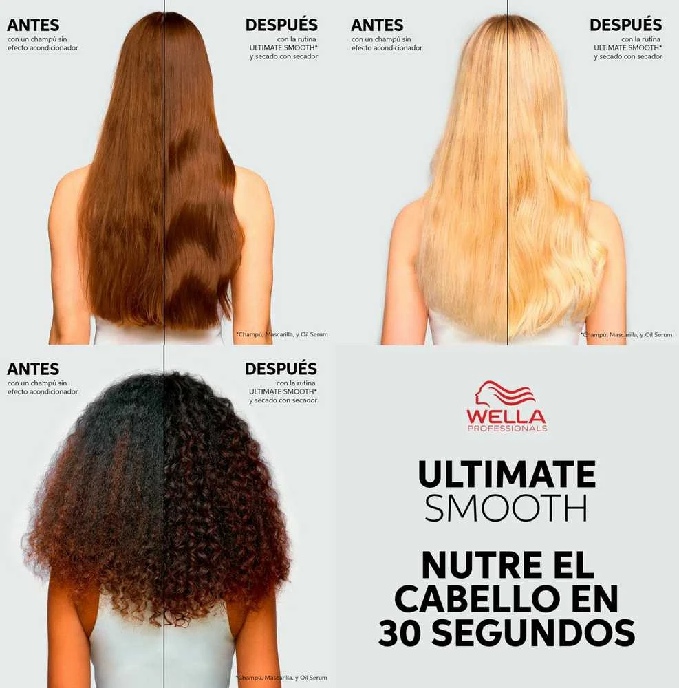 Wella Professionals Ultimate Smooth Conditioner Maitinantis kondicionierius su skvalanu ir omega-9, 200 ml