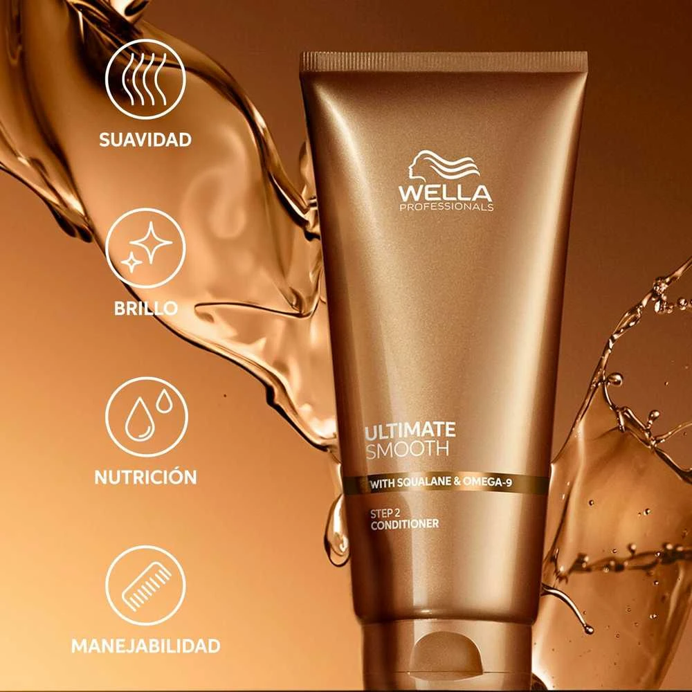 Wella Professionals Ultimate Smooth Conditioner Maitinantis kondicionierius su skvalanu ir omega-9, 200 ml