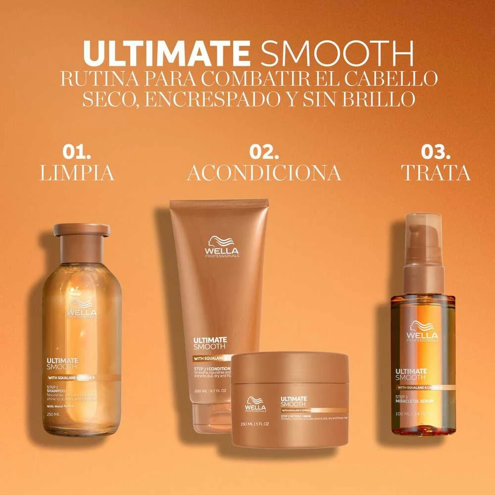 Wella Professionals Ultimate Smooth Conditioner Maitinantis kondicionierius su skvalanu ir omega-9, 200 ml