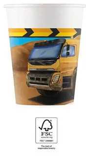GoDan Kubeczki papierowe Construction 200ml 8szt