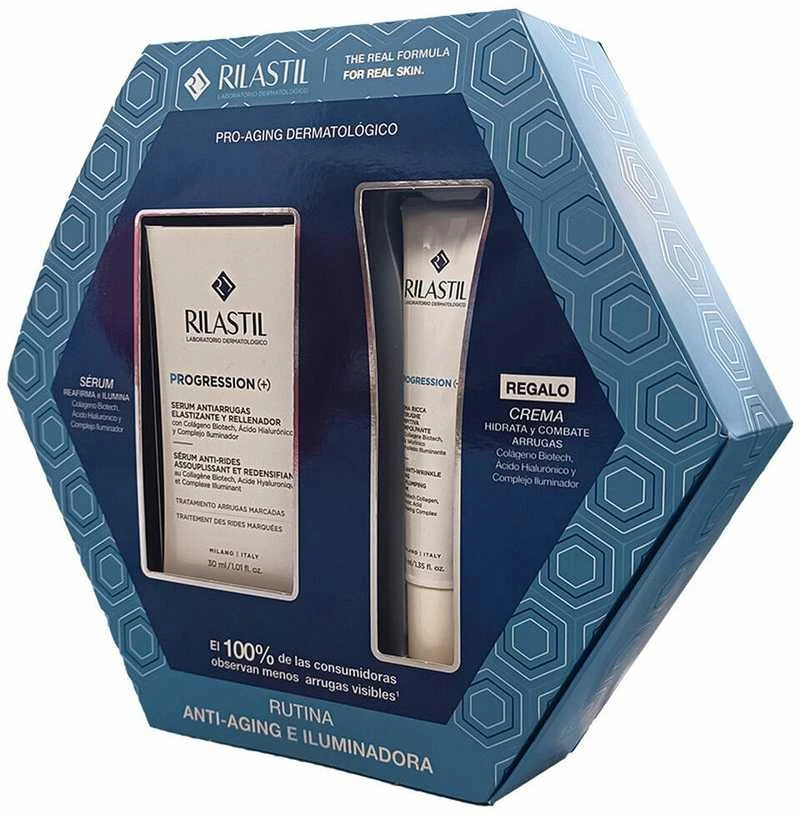 Rilastil PROGRESSION (+) ANTI-WRINKLE AND ILLUMINATING ROUTINE CASE 2 pcs