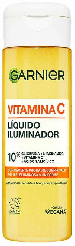 Garnier Vitamina C Líquido Iluminador Piel Lumionosa y Uniforme, 120 ml