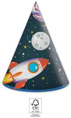 Globos Europe Bv Nežinomas Kepurė ROCKET, įvairių spalvų, 6 vnt.