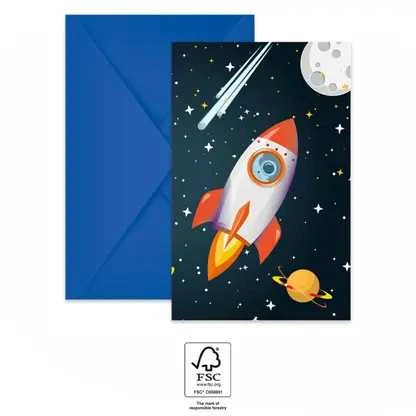 Globos Europe Bv Kvietimai į „Rocket Space“, 6 vnt.