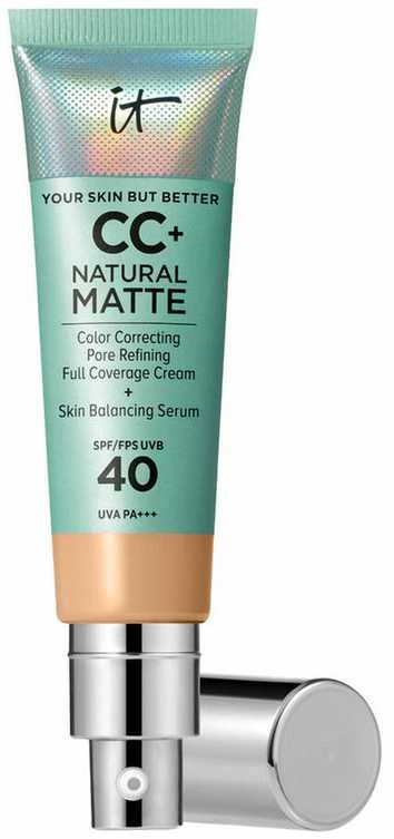 It Cosmetics Cc Natural Matte kreminis makiažo pagrindas Spf40 Medium, 32 ml