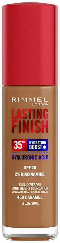 Rimmel London Lasting Finish Hydration Boost Spf20 450-Caramel, 30 ml