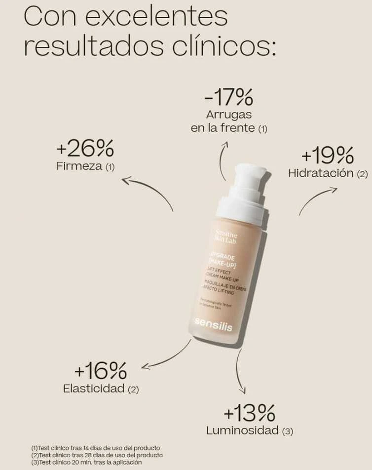Sensilis UPGRADE [MAKE-UP] lifting effect cream makeup #02-honey rose 30 ml