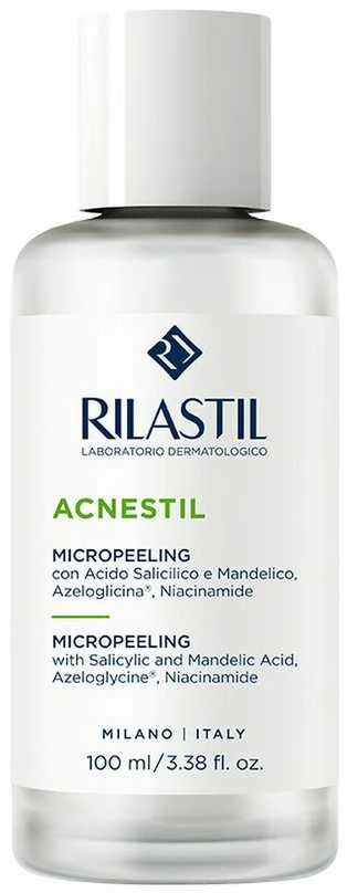 Rilastil Acnestil Micropeeling šveitiklis skirtas riebiai į aknę linkusiai odai 100ml