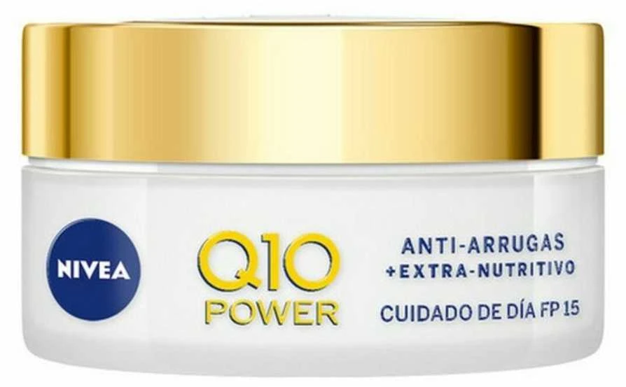 "Nivea Q10 Power Anti-Wrinkle Extra maitininantis Spf15" Ypatingai maitinantis kremas nuo raukšlių 50ml