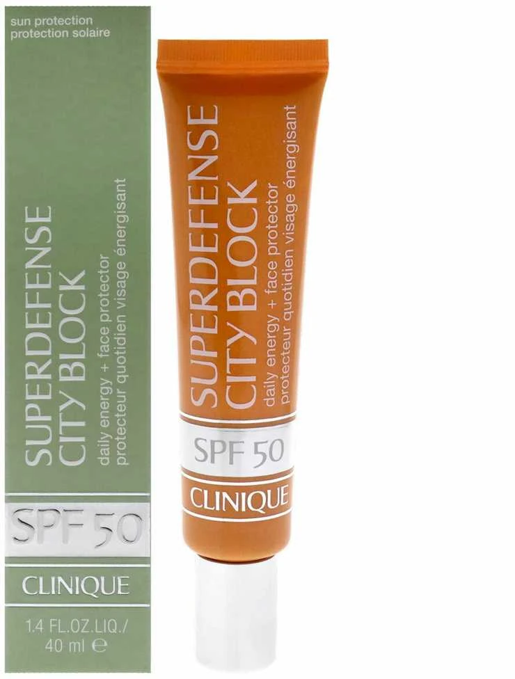 „Clinique Superdefense City Block“ SPF50 kremas nuo saulės, 40 ml