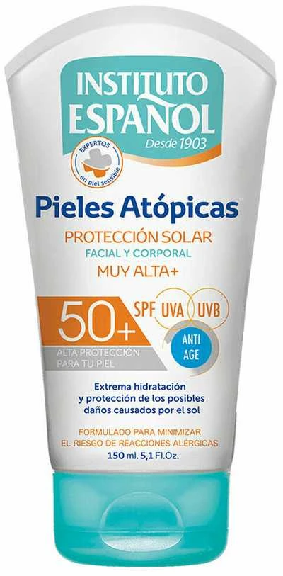 Instituto Español Apsauga nuo saulės Atopic Skin Spf50, 150 ml