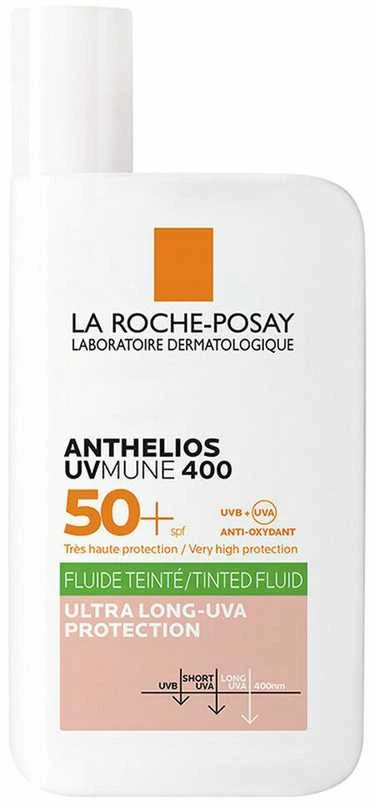 La Roche-Posay Anthelios UVmune 400 Tinted Fluid SPF 50+ apsauginis fluidas nuo saulės veidui, 50 ml