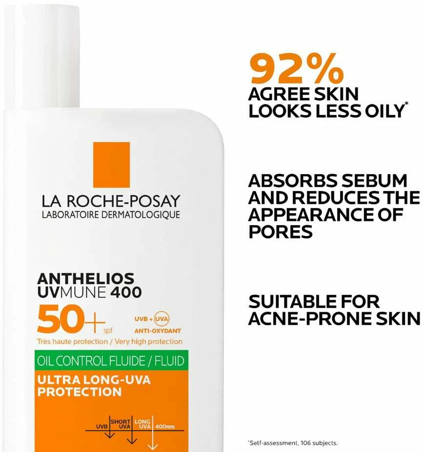 La Roche-Posay Anthelios UVMune 400 Apsauga nuo saulės Lotion For Face SPF 50+ apsauginis fluidas nuo saulės veidui, 50 ml