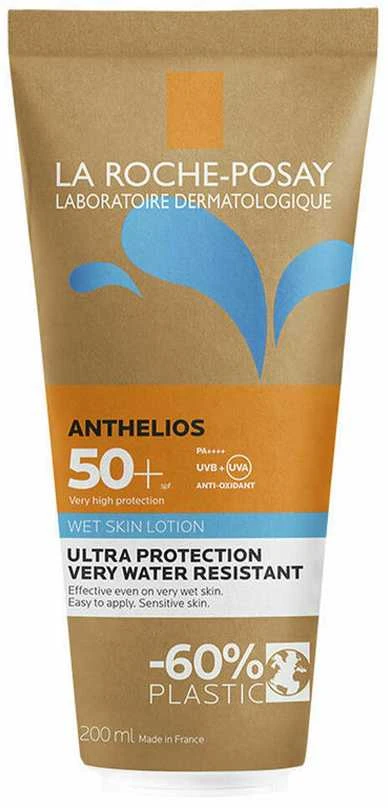 La Roche-Posay Anthelios Wet Losjonas kūnui SPF 50+ apsauginis drėkinantis losjonas jautriai / sausai kūno odai, 200 ml