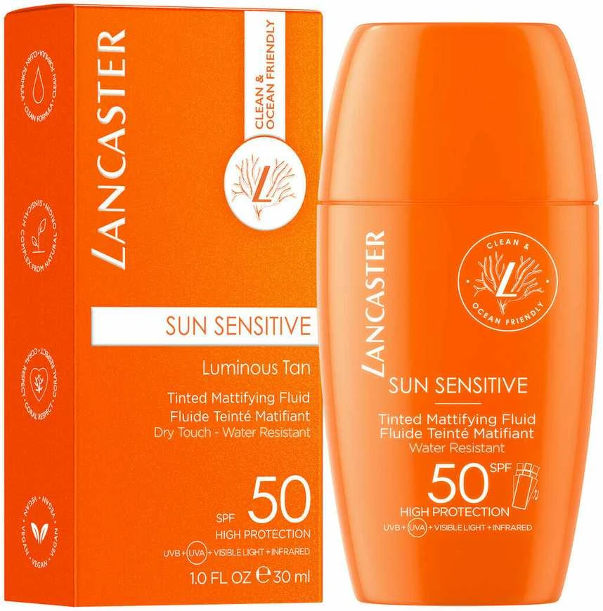 "Lancaster Sun Sensitive Luminous" įdegio skystis Spf50 30ml