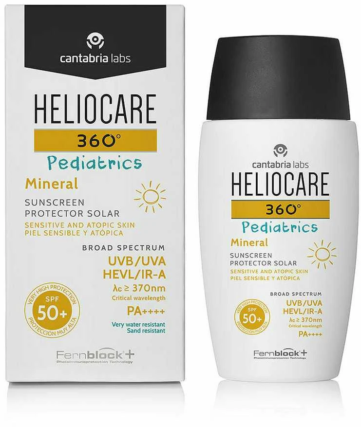 Heliocare 360° Pediatrics Mineral SPF50+ Apsauginis fluidas vaikams nuo saulės, 50 ml