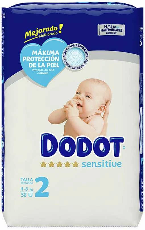 DODOT SENSITIVE RN size 2 diapers 4-8kg 58 u