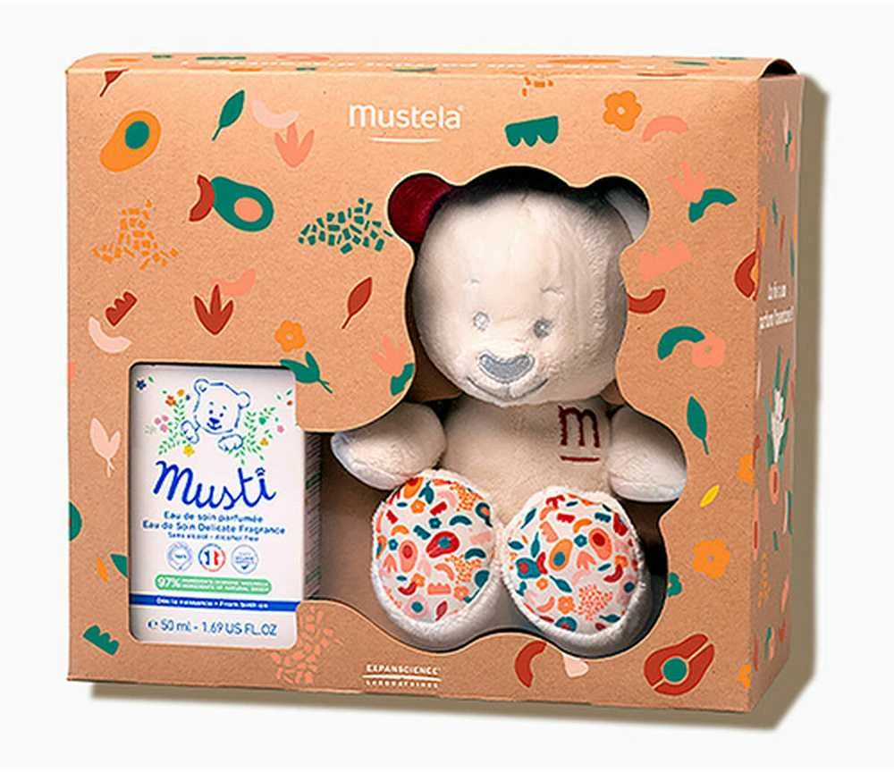 Mustela Musti Terracotta Chest, 50 ml Rinkinys iš 2 vnt