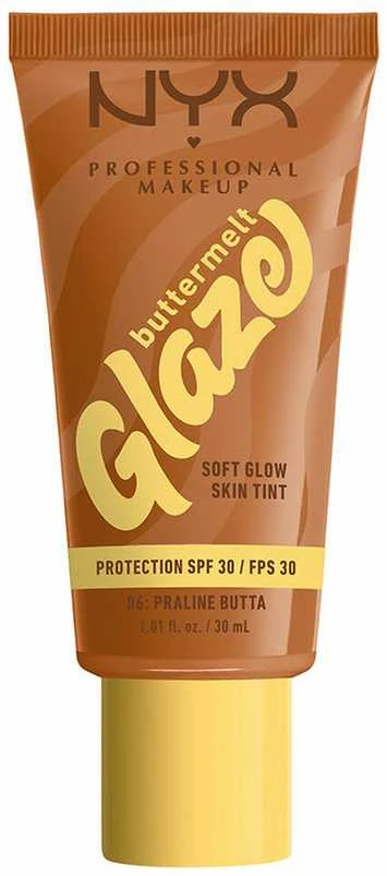 NYX Professional Makeup Buttermelt Glaze Soft Glow Skin Tint lūpų dažai, 30 ml