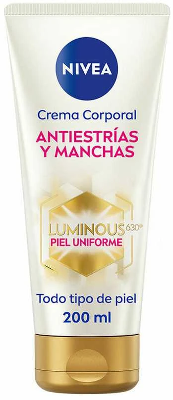 Nivea Luminous 630 Antimanchas Crema Corporal Antiestrías, 200 ml