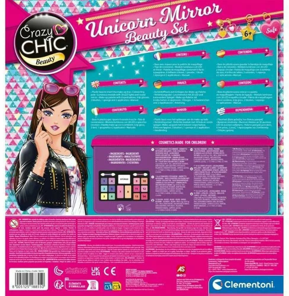 Crazy_Chic Clementoni Crazy Chic grožio rinkinys „Unicorn Mirror“