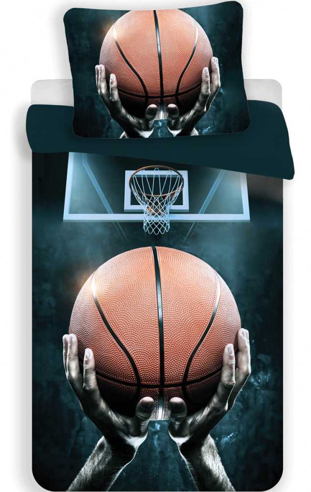 Patalynė bawełniana 140x200 Koszykówka 1835 Basketball poszewka 70x90