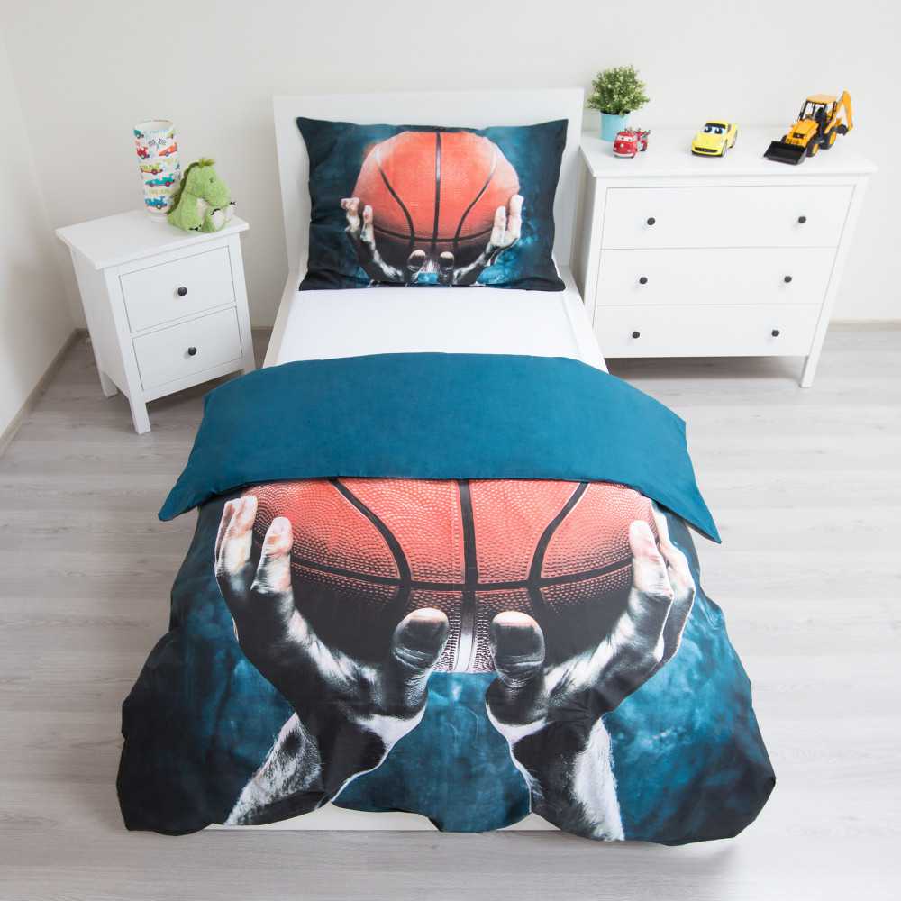 Patalynė bawełniana 140x200 Koszykówka 1835 Basketball poszewka 70x90
