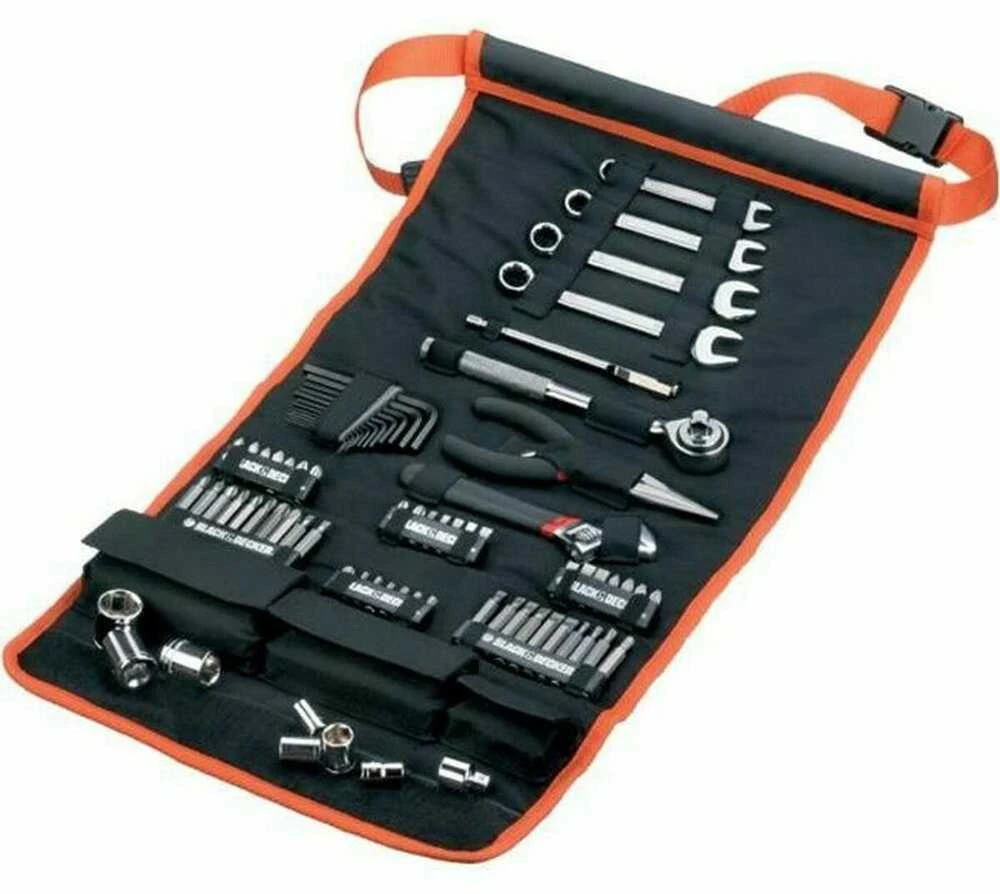 Black & Decker Juodas & Decker Įrankių komplektas Juodas & Decker A7063-QZ; 76 vnt.