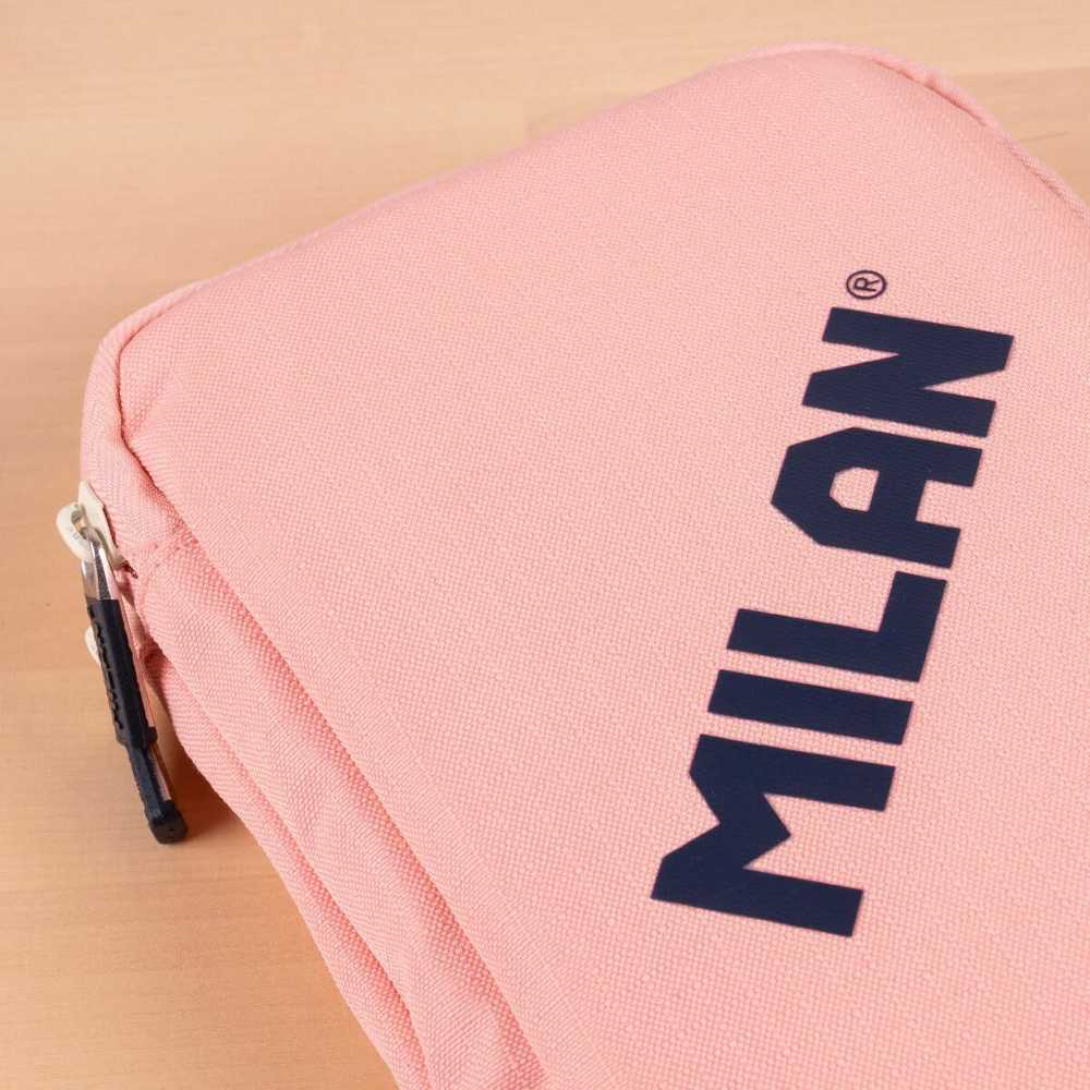 Dvivietis raudonas penalas su priedais Milan 430